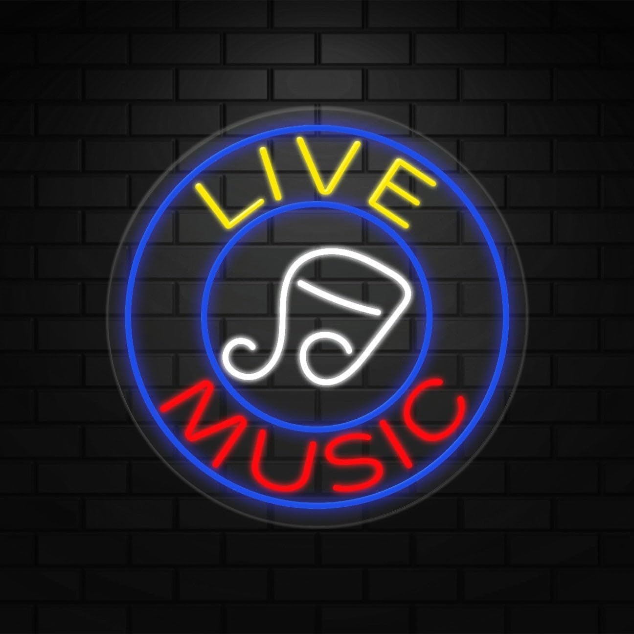 Live Music Neon Sign for Retail Displays | LED Flex Neon | 18