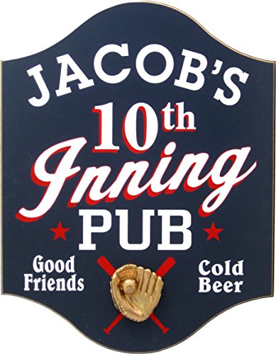 10th Inning Pub Custom Wooden Novelty Sign