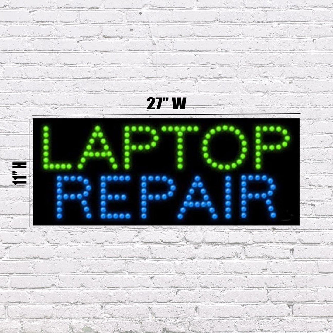 Computer Light Sign LED Laptop Repair | Light-up Sign | 27