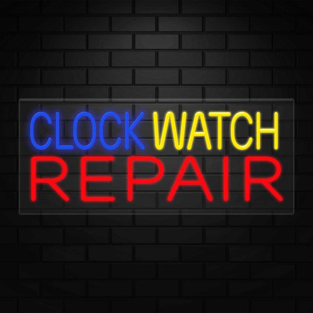 Clock Watch Repair Sign for Business Display | LED Flex Neon | 32