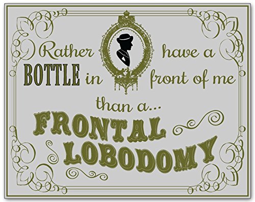 Lobotomy Wooden Novelty Sign
