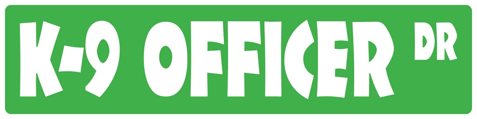 K910 Sign Label K-9 Officer 6