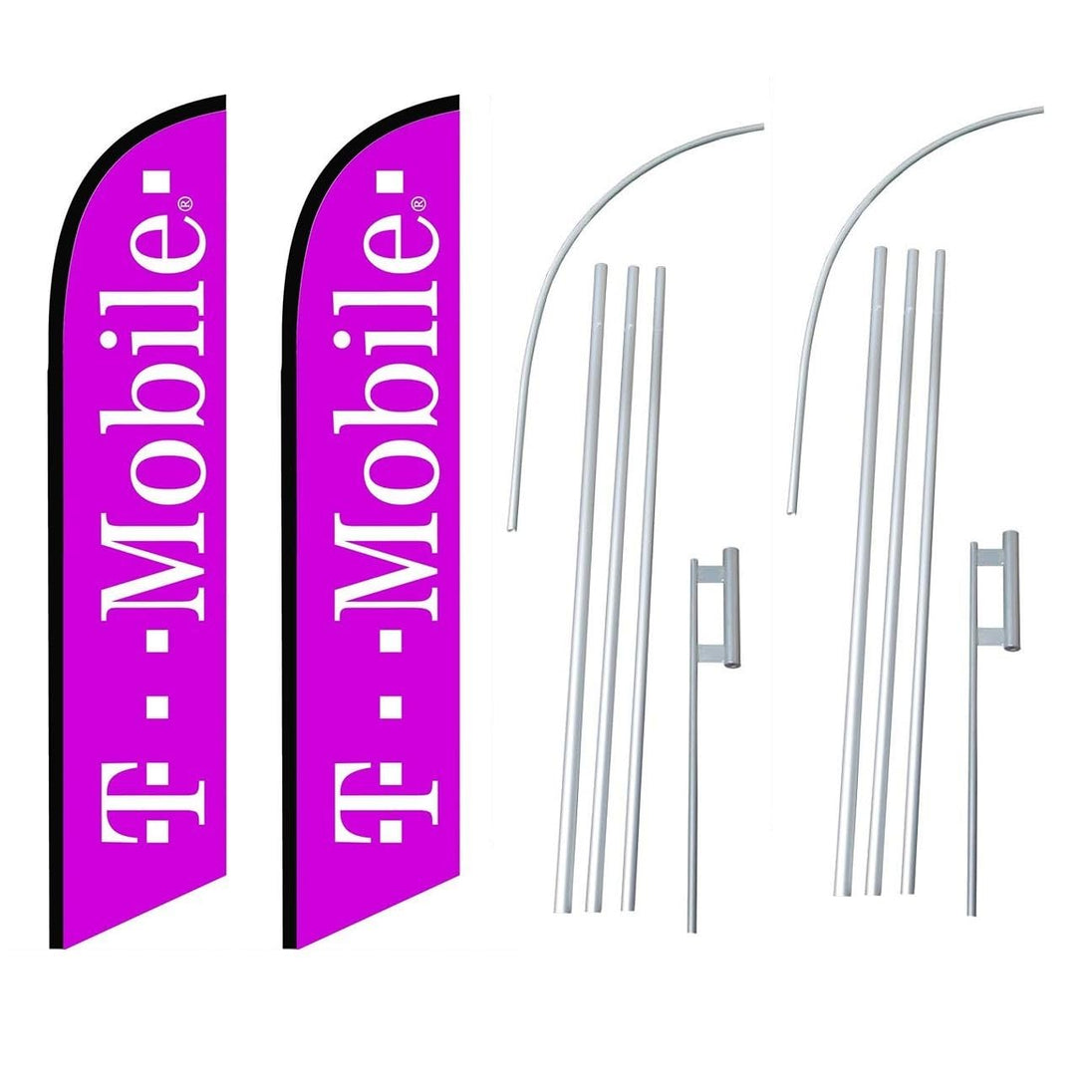 T-mobile Pink Feather Banner Swooper Flag - Advertising FLAG ONLY T-mobile Pink Feather Banner Swooper Flag - Advertising FLAG ONLY