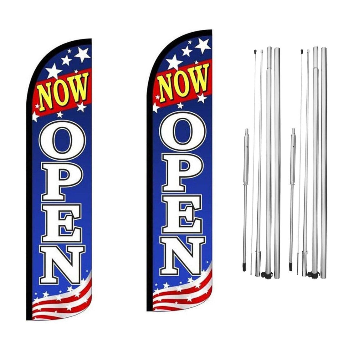 How To Use OPEN Feather Flags To Get More Business In 2022 - Custom Feather Flags & Retractable - Foto 9