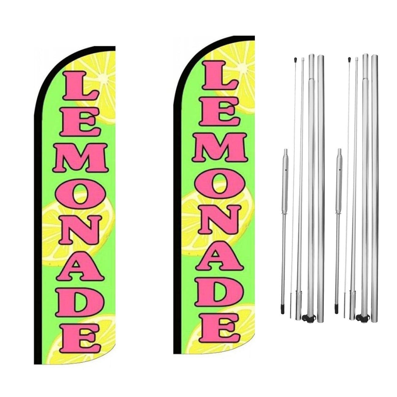 LEMONADE 3-Foot Flutter Swooper Feather Banner Flag – NEOPlex Polyester