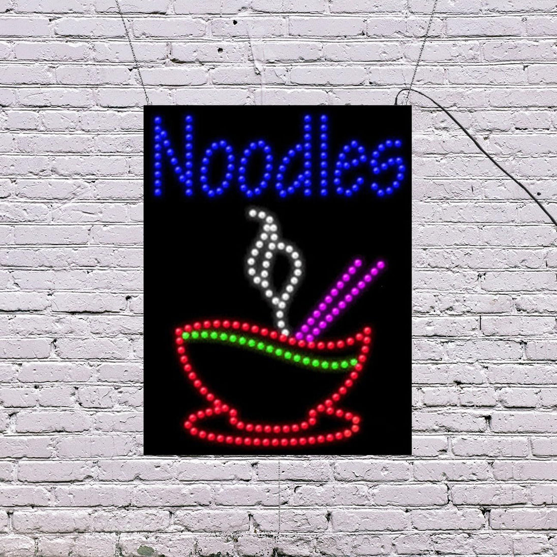 Noodles Led Sign LED Noodles Sign | Light Up Sign | 26