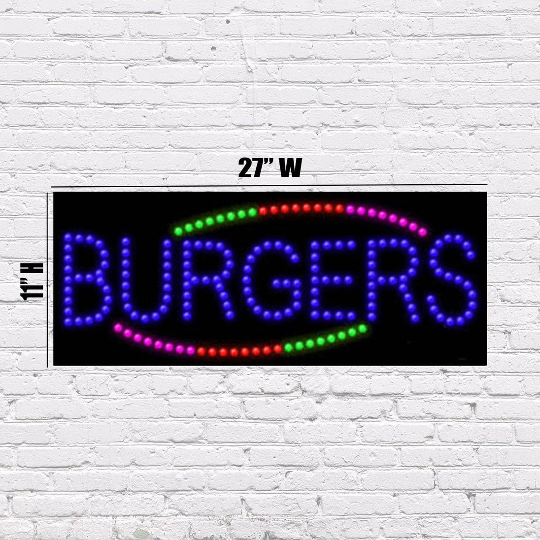 Whataburger Led Rope Light Sign LED Burgers Sign | Light Up Sign | 11