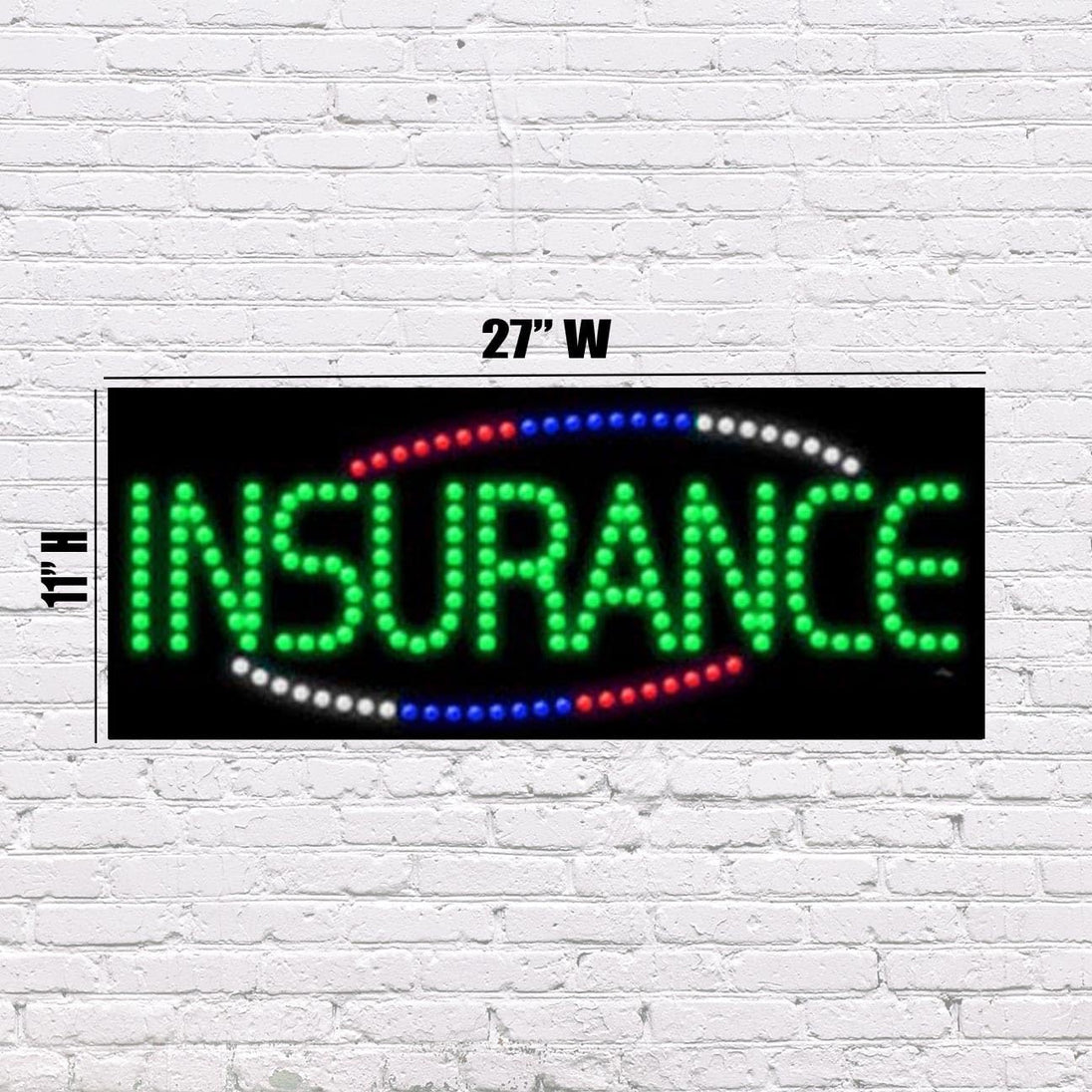 Led Insurance Sign LED Insurance Sign | Light Up Sign | 11
