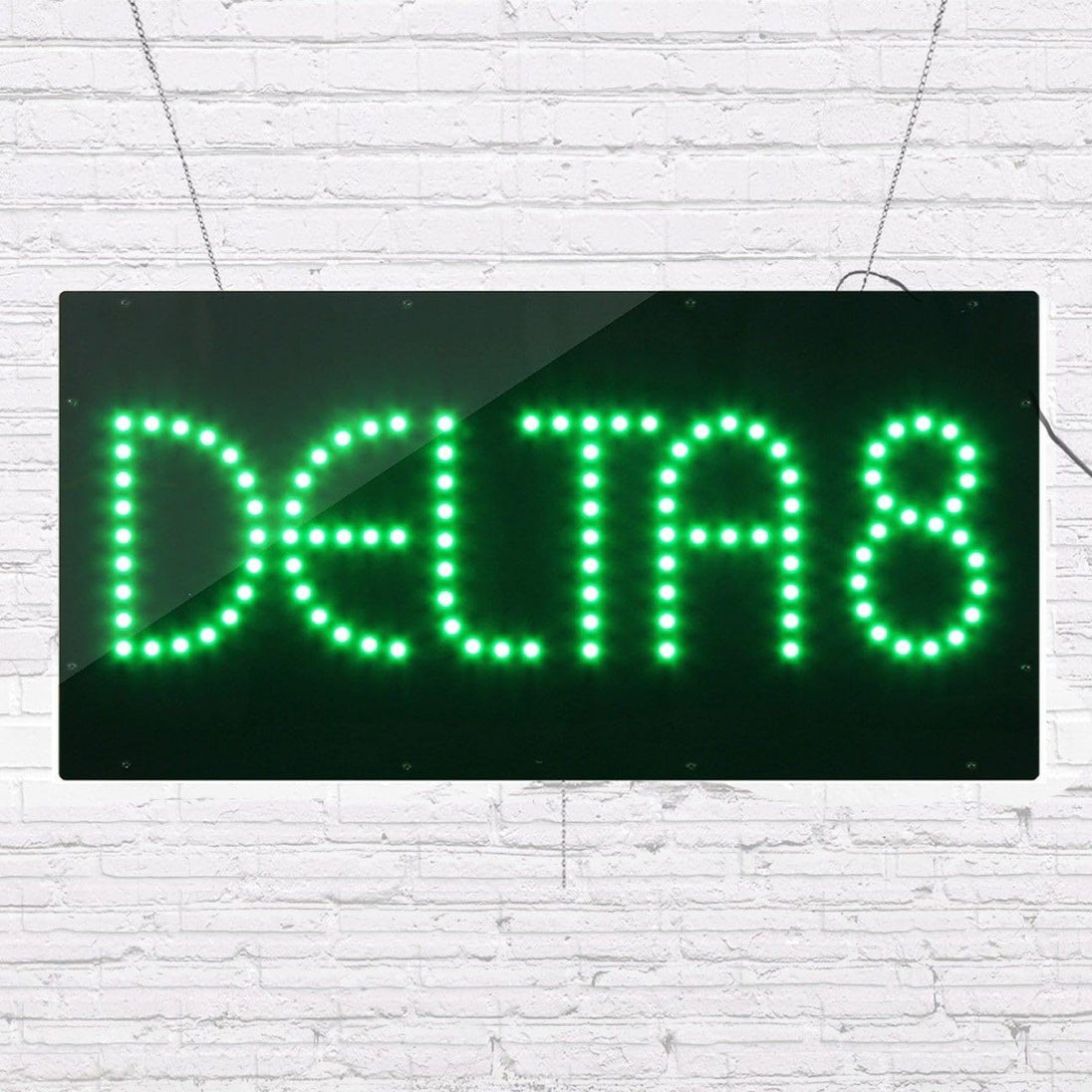 Delta 8 Led LED Delta 8 Sign for Business Displays | Light Up Sign | 12