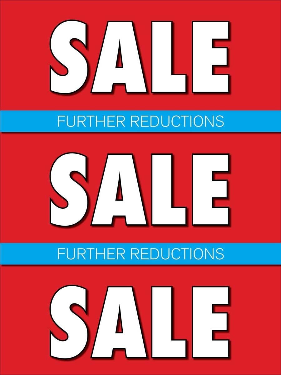 Further Reductions Further Reductions Sale | Retail Window Display Sign | 18