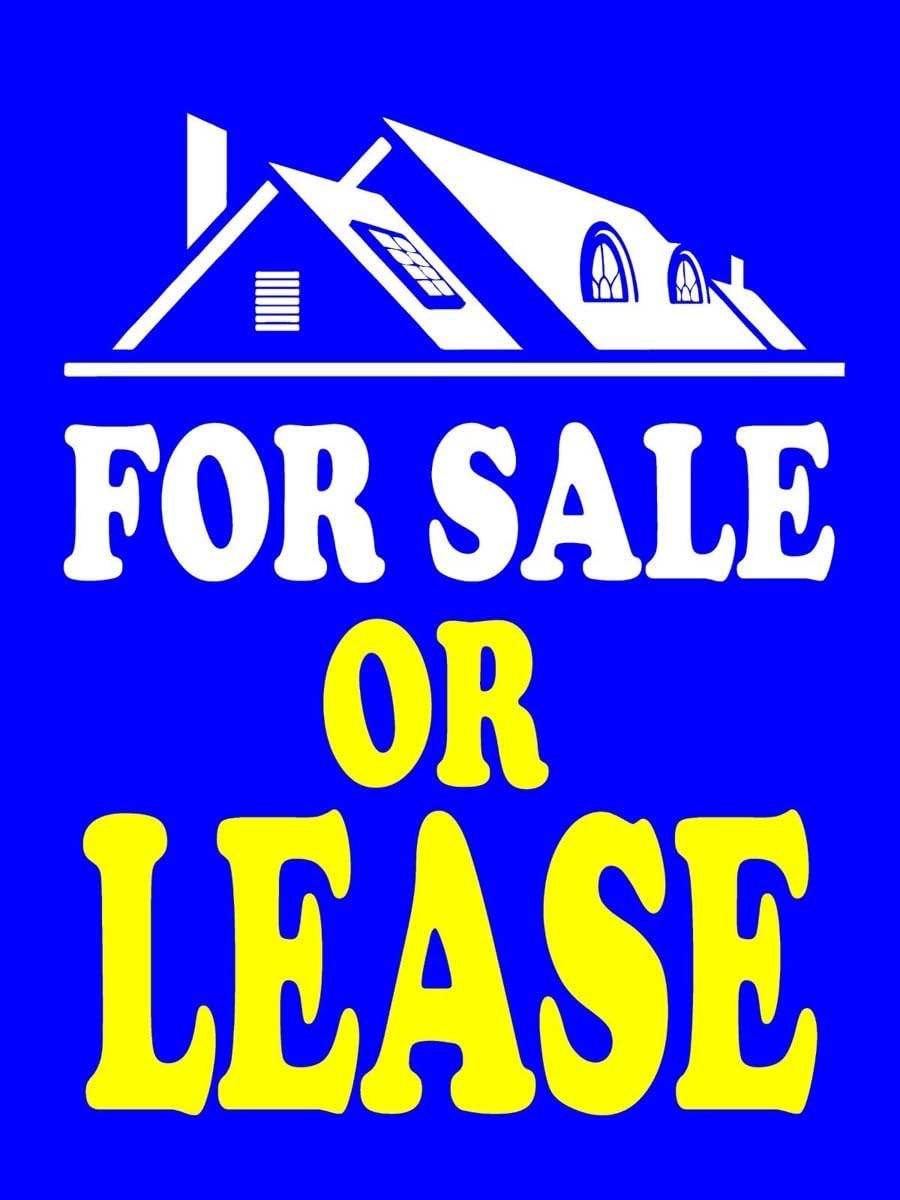 For Sale or Lease | Retail Window Display Sign | 18