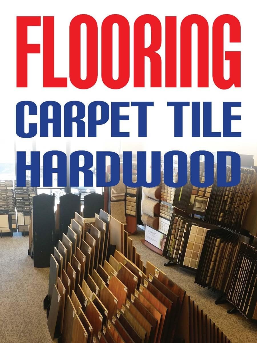 Flooring Carpet Tile | Retail Window Display Sign | 18