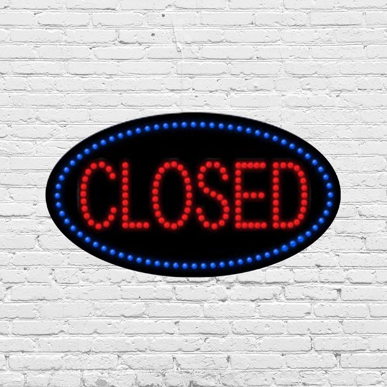 LED Closed Sign for Retail Displays | Light Up Sign | 15