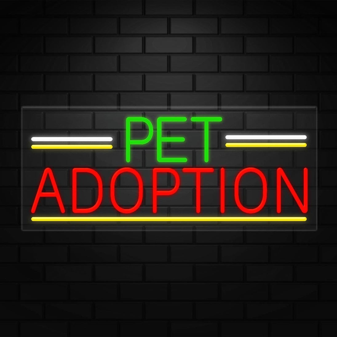Rehome Sign Pet Adoption Neon Sign for Retail Displays | LED Flex Neon | 32
