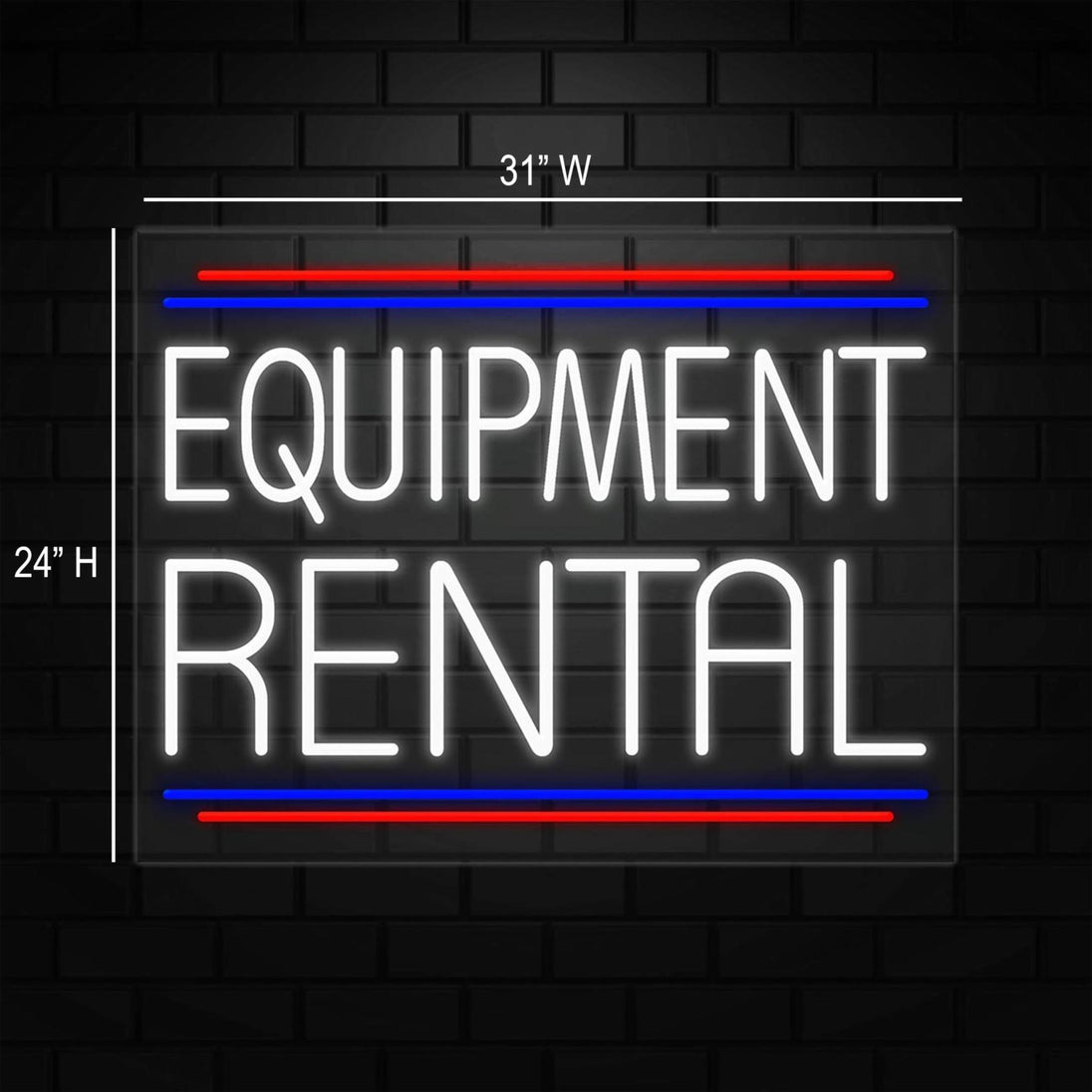 Tool Rental Signage Equipment Rental Sign for Retail Displays | LED Flex Neon | 31