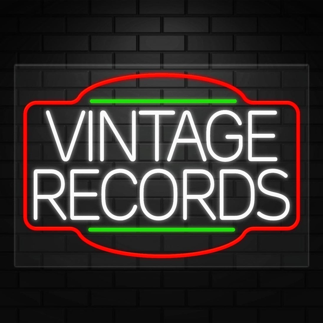 Vintage Records Neon Sign for Retail Displays |LED Flex Neon | 36