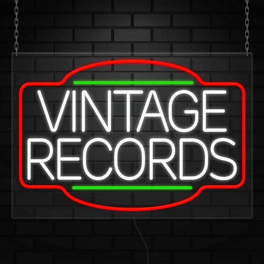 Vintage Records Neon Sign for Retail Displays |LED Flex Neon | 36