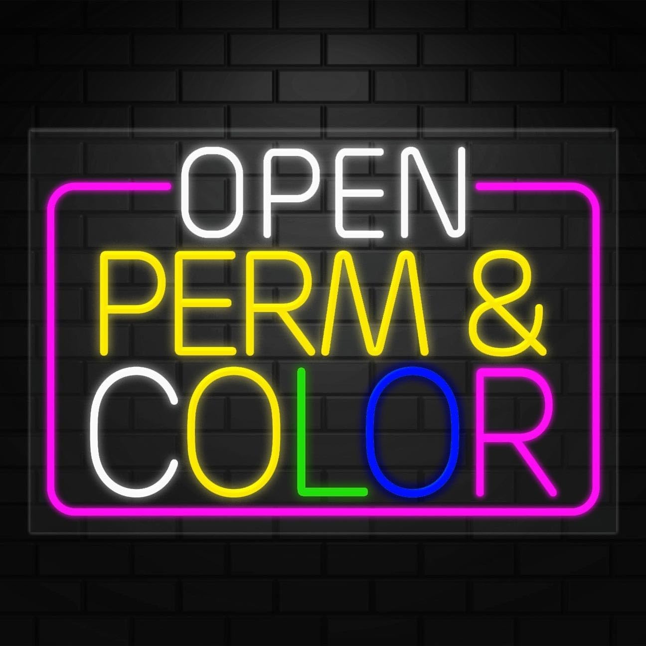 Open Perm & Color Sign for Retail Displays | LED Flex Neon | 36