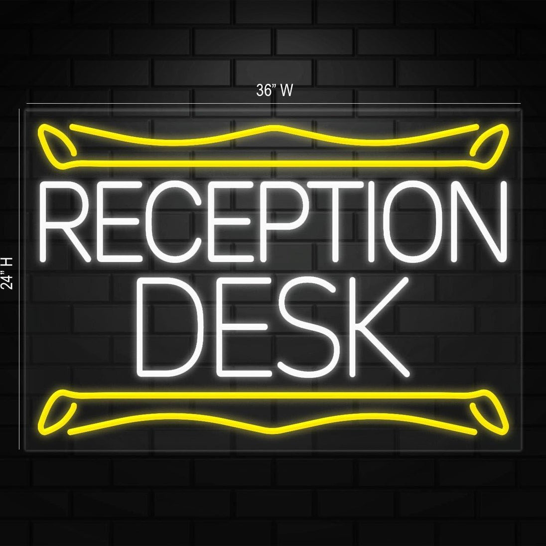 Reception Neom Sign Reception Desk Neon Sign for Retail Displays | LED Flex Neon | 36