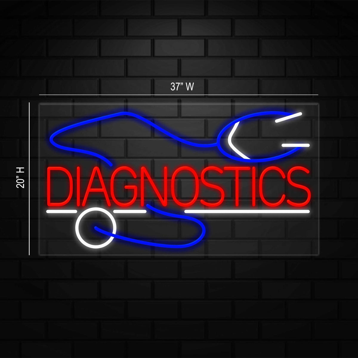 Diagnostics Sign Diagnostics Neon Sign for Retail Displays | LED Flex Neon | 37