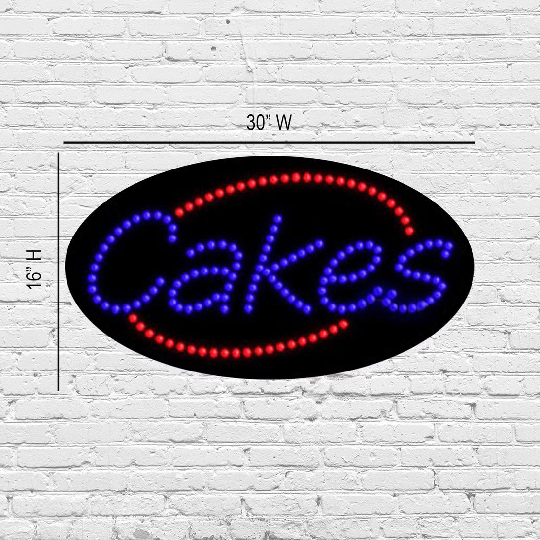 Cake Shape Sign LED Cakes Sign | Light Up Sign | 16