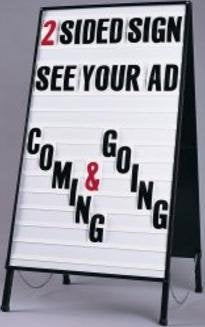 A-Frame Double Sided Letter Track | 41