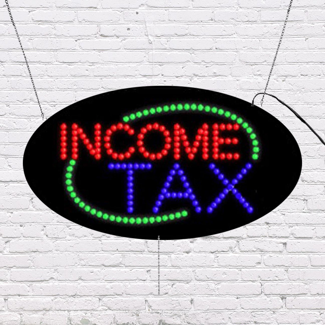 Taxable Sign LED Income Tax Sign | Light Up Sign | 15