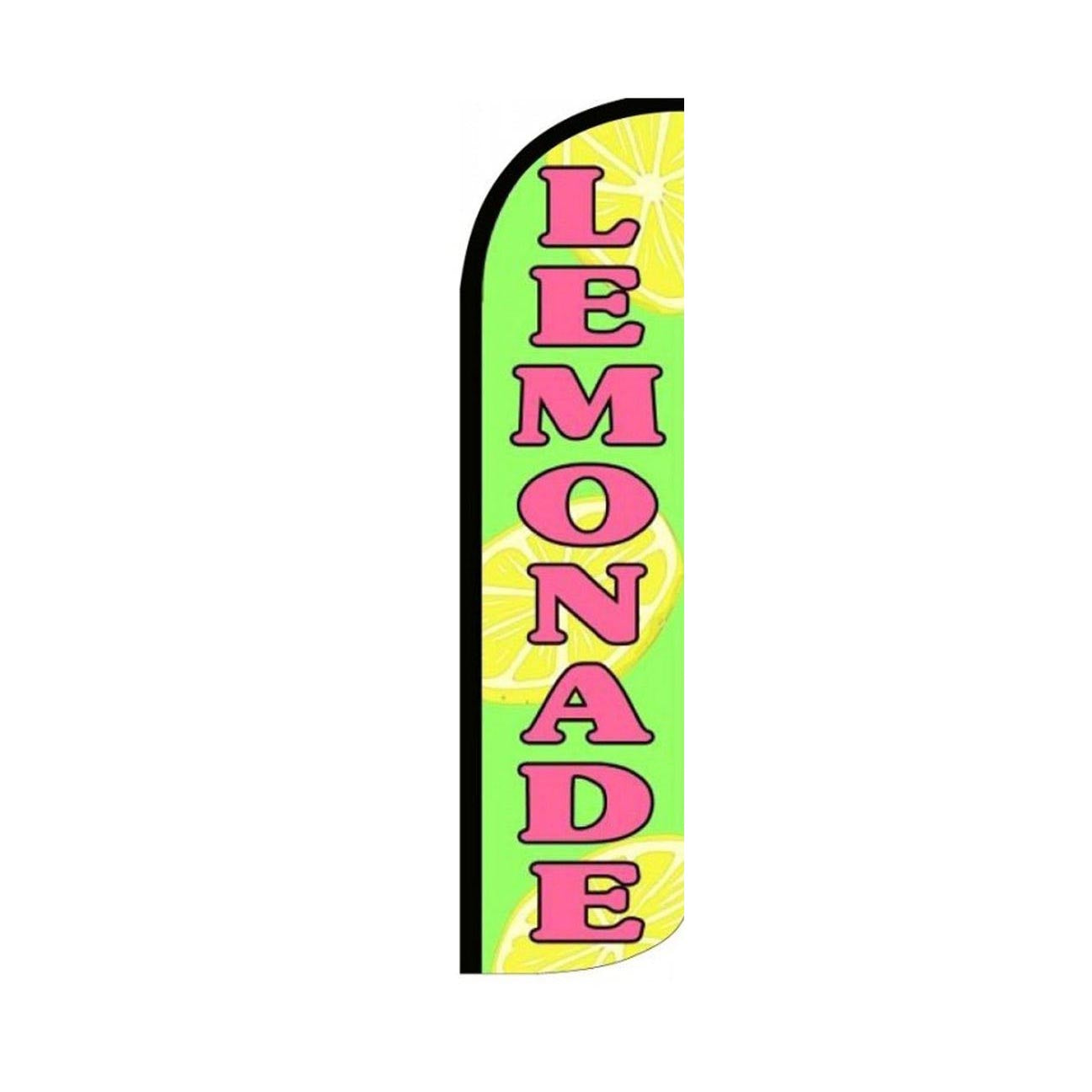 Lemonade Swooper Flutter Windless Retail Feather Flag | 3ft W x 11.5ft