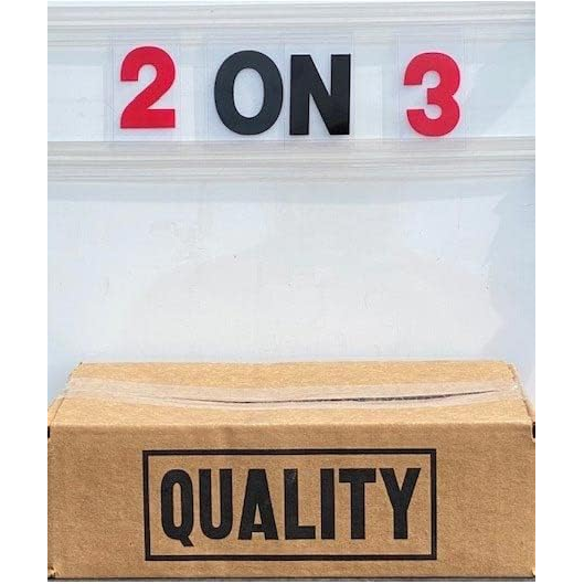 Changeable Letter Message Counter Sign – 400 Characters – Black Plastic – Made In USA